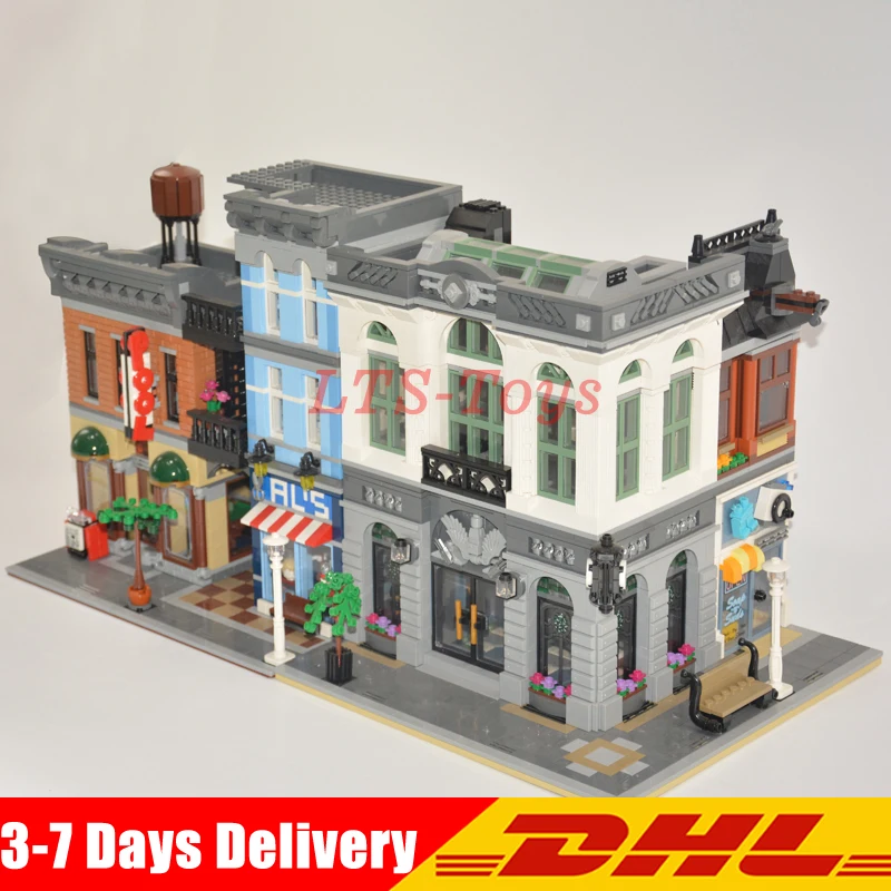 

2018 LEPIN 15001 Brick Bank+15011 The Detective's Office Model Building Kits Blocks Bricks Toys For Children Gift 10251 10197