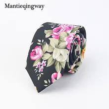 Mantieqingway Мода Галстуки для Мужчин Свадьба Костюм Темно-Синий Цветочные Паттен Corbatas для Свадьбы Тощие Хлопок Мужские Шеи Связей Бизнес Галстуки Аксессуар