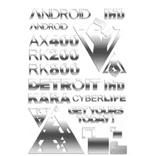 9pcs/set Metal Sticker Detroit: Become Human Stickers for Phone Laptop Car Decal Teenages 3D DIY Sticker Toy 9pcs/set Metal Sticker Detroit: Become Human Stickers for Phone Laptop Car Decal Teenages 3D DIY Sticker Toy