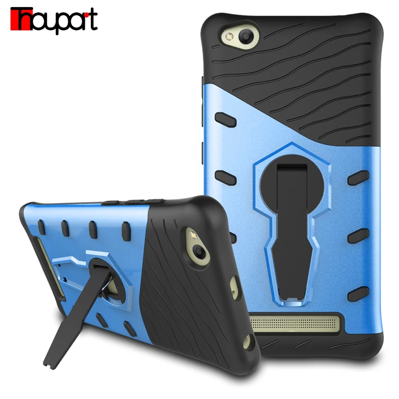 

Redmi 4A Anti-knock Shockproof Covers Rotate Kickstand Stand TPU + PC Cover case For Xiaomi Redmi 4A Cases Silicone