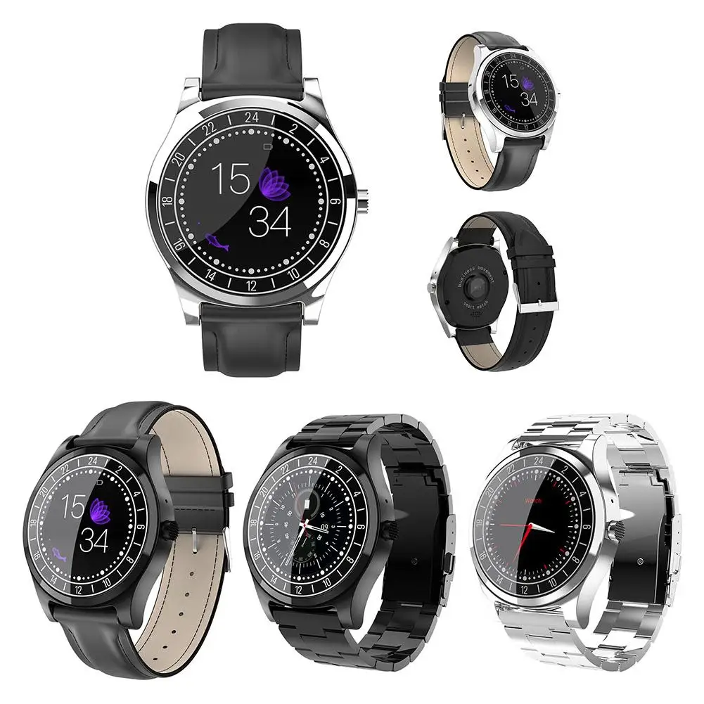

Smart Watch DT19 Android IOS Smartband Heart Rate Fitness Bracelet Sleep Monitor Fitness Tracker Color Screen Round Wristwatch