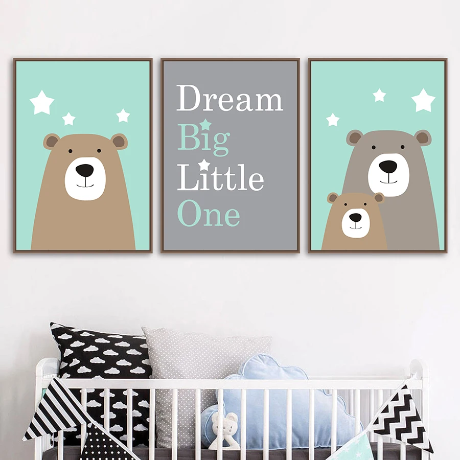 teddy bear wall painting