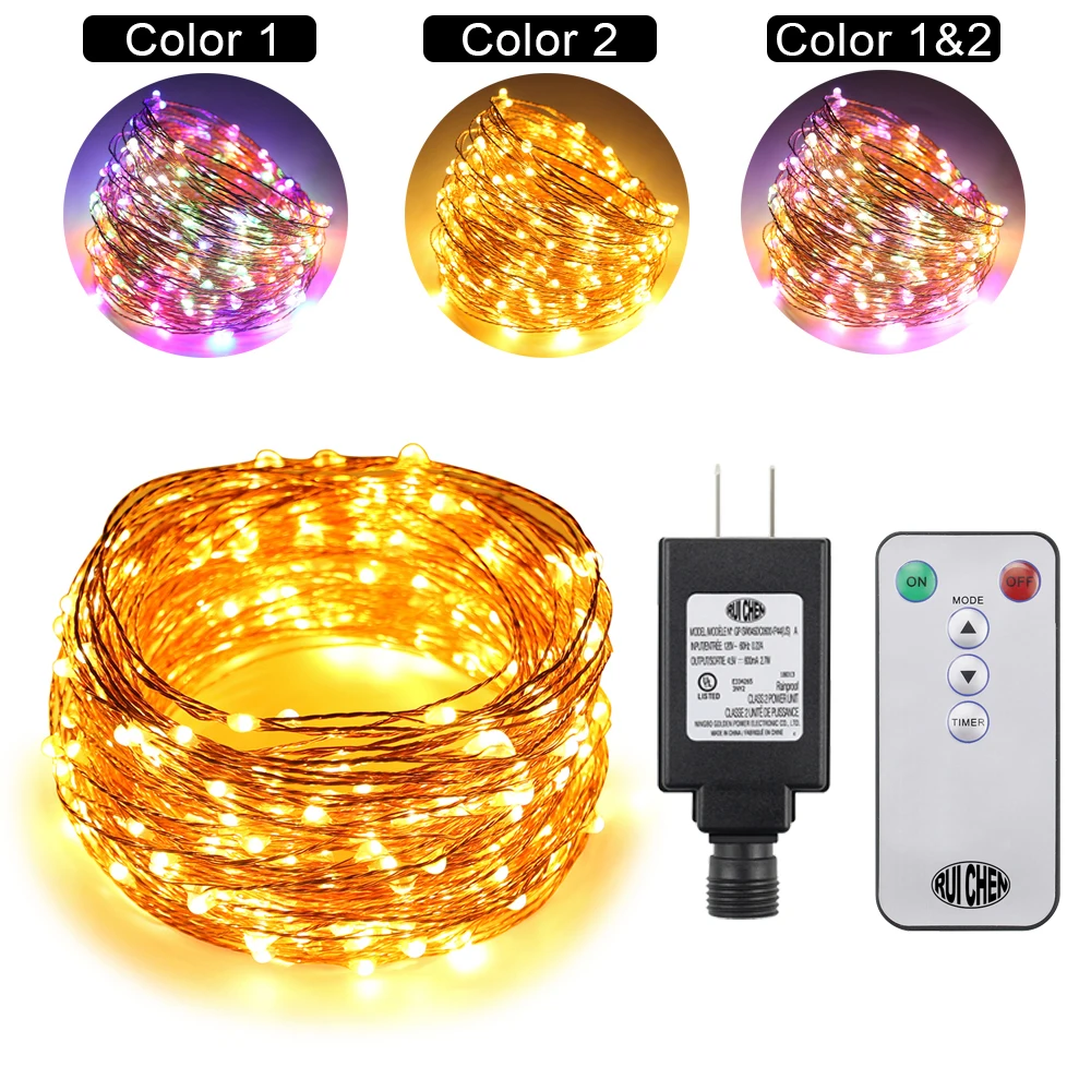 Dual-Color-30M 300LEDs Copper Wire LED String Lights Starry Lights For wedding Fairy Lights+UL CE Certified (US/EU/UK)Adapter Dual-Color-30M 300LEDs Copper Wire LED String Lights Starry Lights For wedding Fairy Lights+UL CE Certified (US/EU/UK)Adapter