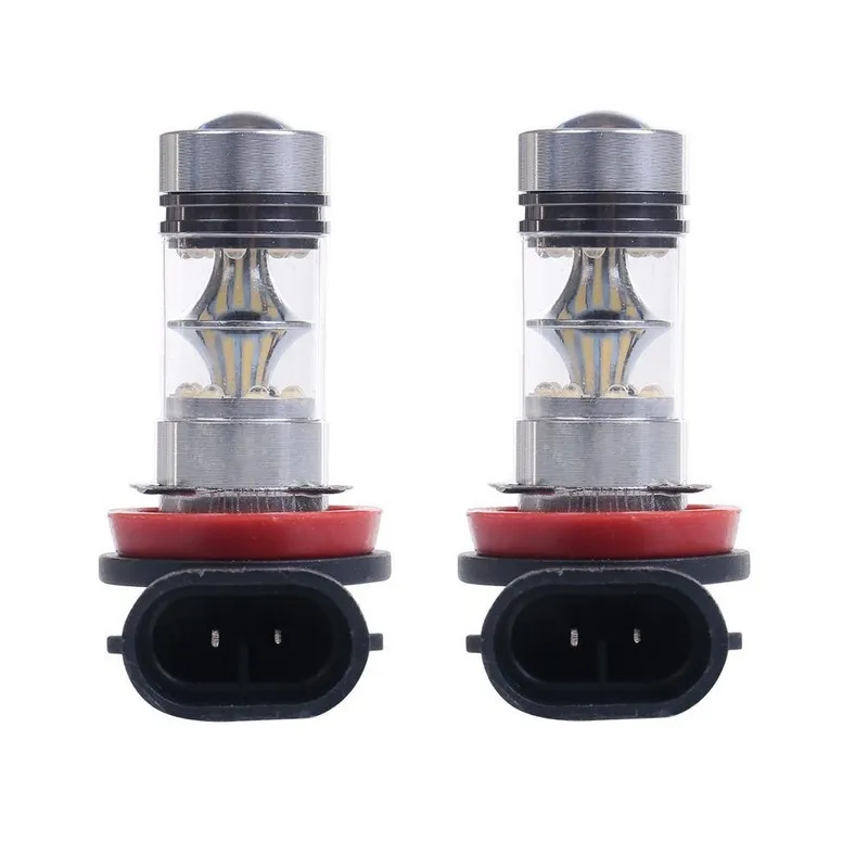 

2Pcs Car LED Headlight Bulbs Fog Driving Lights H8 H9 H11 H16 W16W 64211 64212 6000K Super White Daytime Running Light DRL