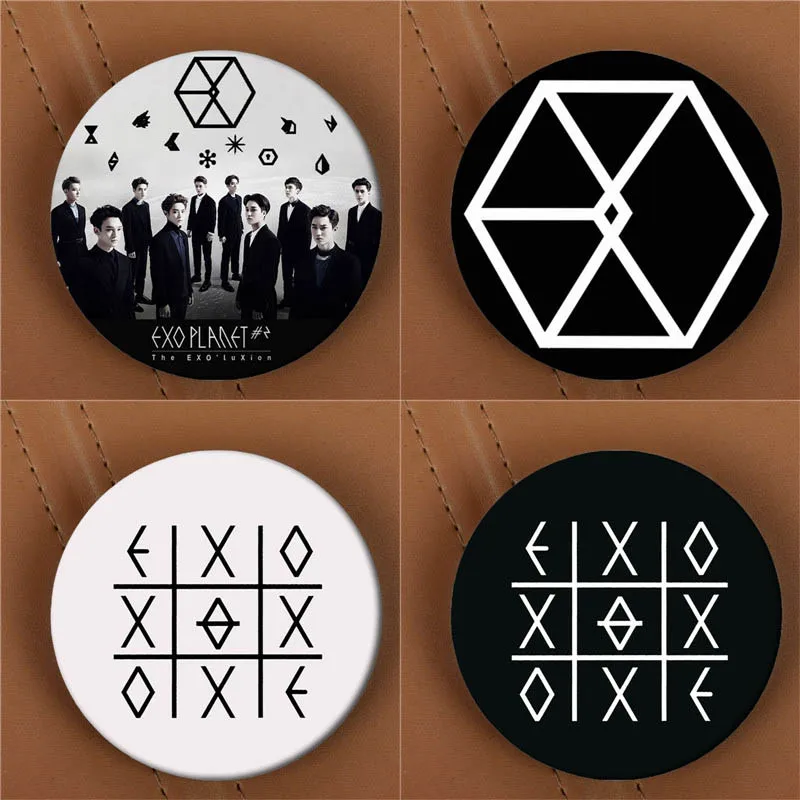

Youpop KPOP EXO EXO-K EXO-M EXODUS PLANET #2 Album Brooch K-POP Pin Badge Accessories For Clothes Hat Backpack Decoration HZ1576