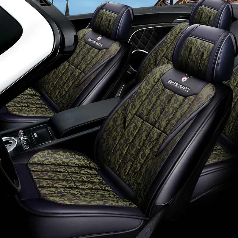 Camouflage series Universal 5seats car Seat Cover car styling leather