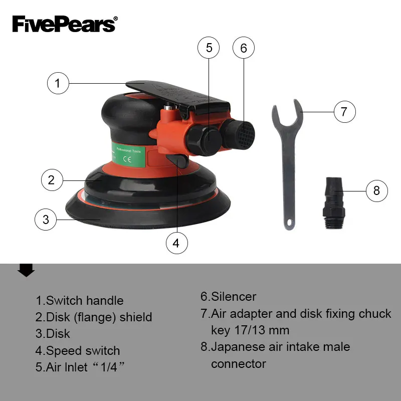 FIVEPEARAS Polisher Air Random Orbital Palm Sander for 5inch 125mm Pad Pneumatic Power Tool Free Shipping. FIVEPEARAS Polisher Air Random Orbital Palm Sander for 5inch 125mm Pad Pneumatic Power Tool Free Shipping.