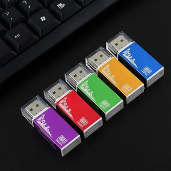 

Etmakit All in One Card Reader Multifunction for SD SDHC MMC RS MMC TF Micro SD MS Random Color Card Reader