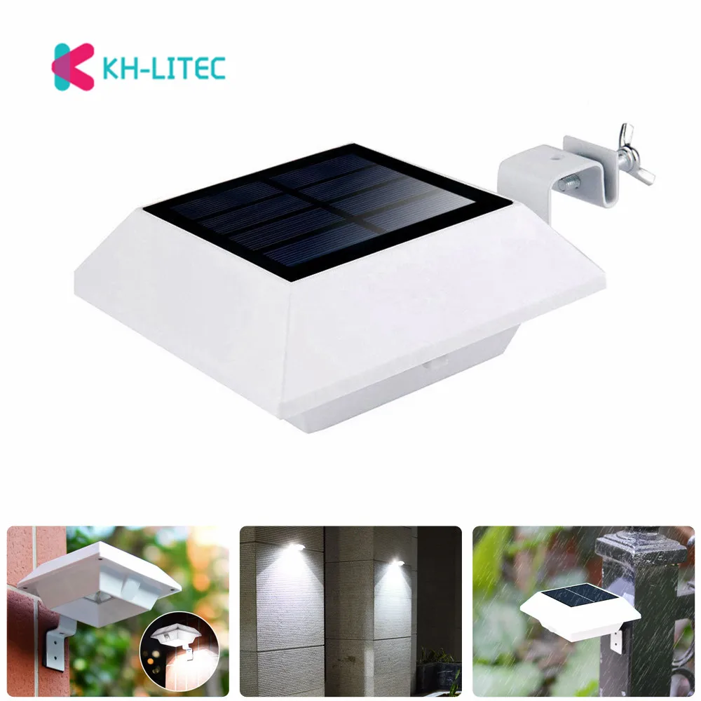 KHLITEC -6-LED-Solar-Gutte -Light-Light-Sensor-Solar-Lamps-Outdoor-Home-Garden-Yard-Wall-Fence-Pathway-Lamp-Night-Led-Light