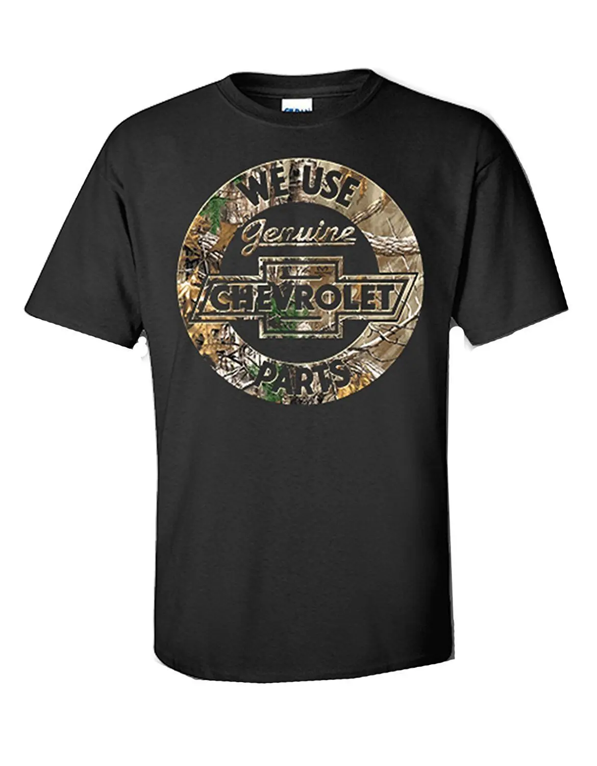 

Chevy Realtree Chevrolet Genuine Parts Logo Tee Black T'shirt AMERICAN MUSCLE 2019 fashion t shirt Cheap wholesale tees