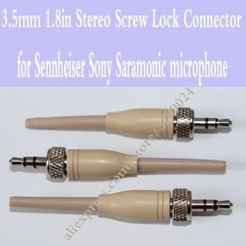 

3Pcs Mini 3.5mm 3Pole Screw Lock Stereo Jack Plug Soldering Audio Jack for DIY Stereo For Sennheiser Sony Headset Mic Earphone