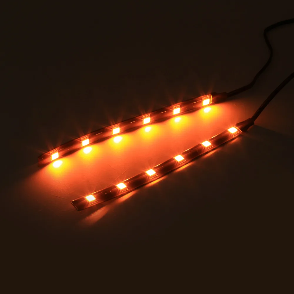2x 6LED 5050 SMD Motorcycle Turn Signal LED Strip Turn Signal Indicator