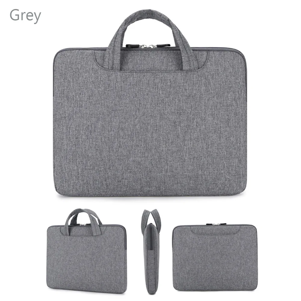 13 14 15 inch Laptop Bag Notebook Cover Sleeve Case Handbag For HP Dell Lenovo Samsung Sony MacBook Air Pro Retina - Color: Grey