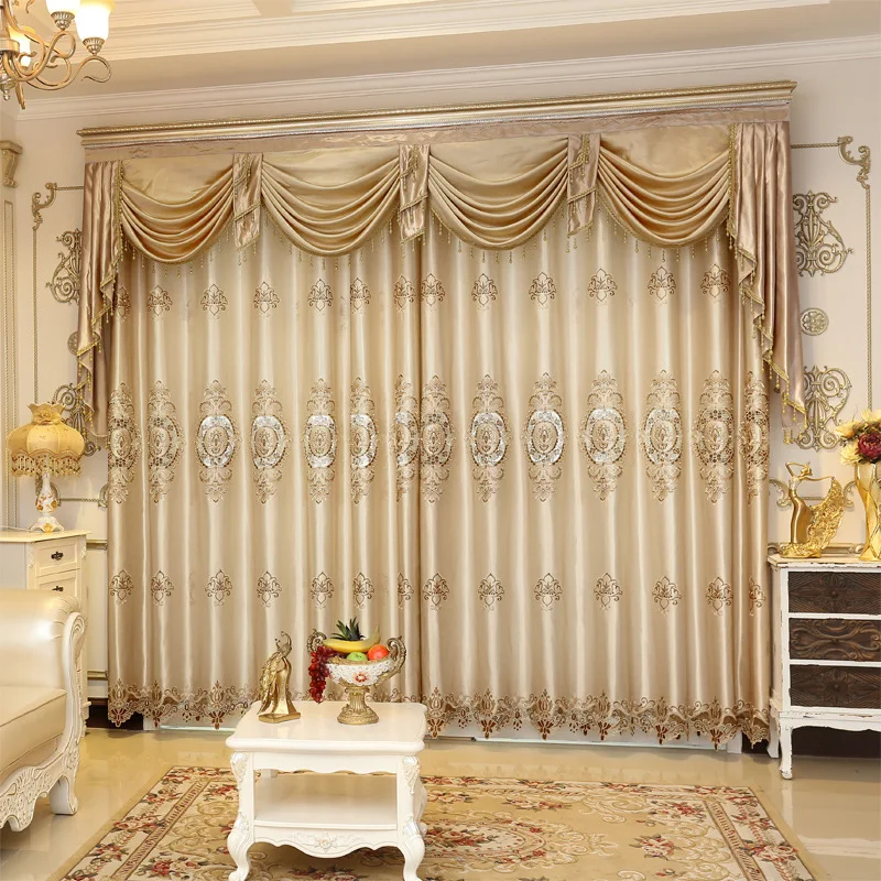 Buy Embroidered Curtains Europe Luxury For living Room