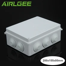 Белый ABS Пластик 36 мм открытое отверстие Водонепроницаемый корпус IP65 DIY Распределительная коробка инструмент провода филиал Box 200 мм X 155 мм X 80 мм