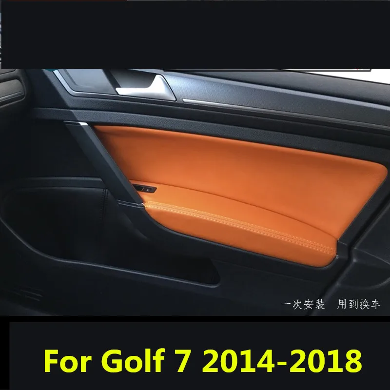 8 шт. внутренняя панель двери и подлокотник Крышка для Volkswagen Golf 7/7 5 2014 15 16 17 2018