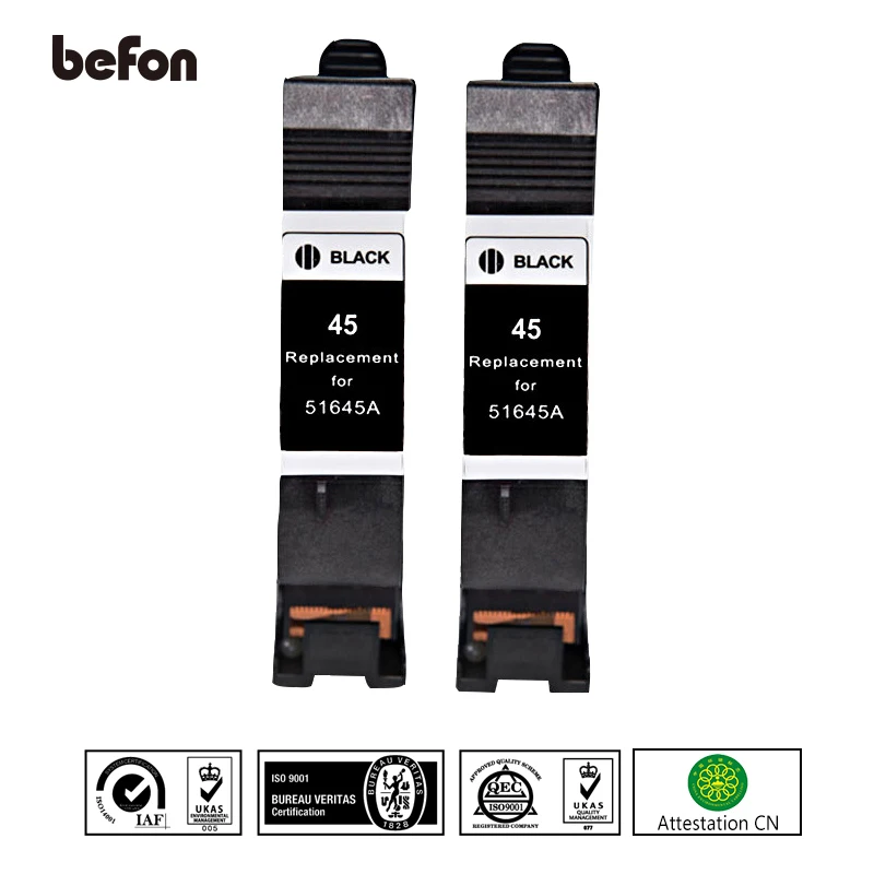 befon X2 45 Printer Cartridge Replacement for HP 45 HP45 Ink Cartridge