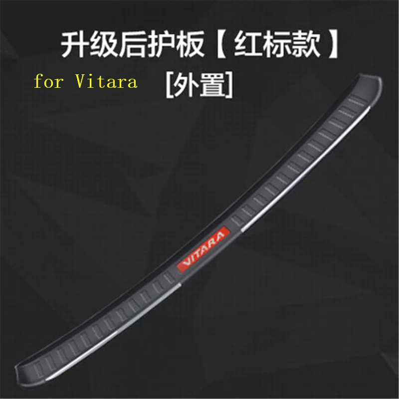 ABS-2-generations-external-Rear-Bumper-Protector-Sill-Trunk-Tread-Plate-Trim-for-Suzuki-Vitara-2015