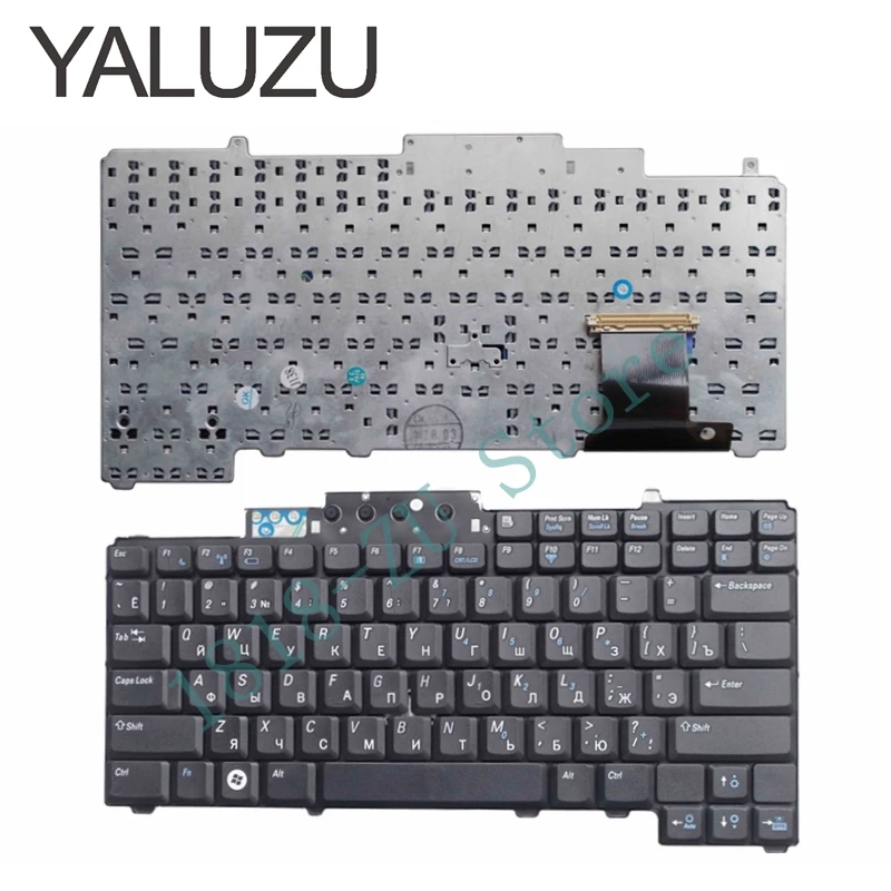 YALUZU Новая русская клавиатура для DELL Latitude D620 D630 D820 D830 черная клавиатура