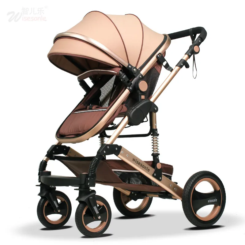 

Baby Stroller 3 in 1 with Car Seat For Newborn ultra-lightweight baby trolley folding can sit lie fold umbrella Four seasons