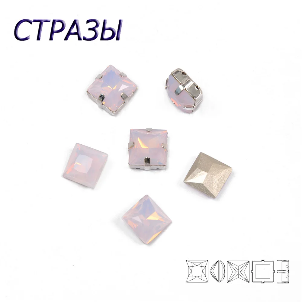 CTPA3bI 3 размера роза цвет водяного опала швейный хрустальный камень Стразы для