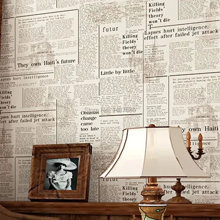 beibehang American English newspaper retro nostalgia wallpaper papel de parede 3D wallpaper bedroom living room paper wall mural beibehang American English newspaper retro nostalgia wallpaper papel de parede 3D wallpaper bedroom living room paper wall mural
