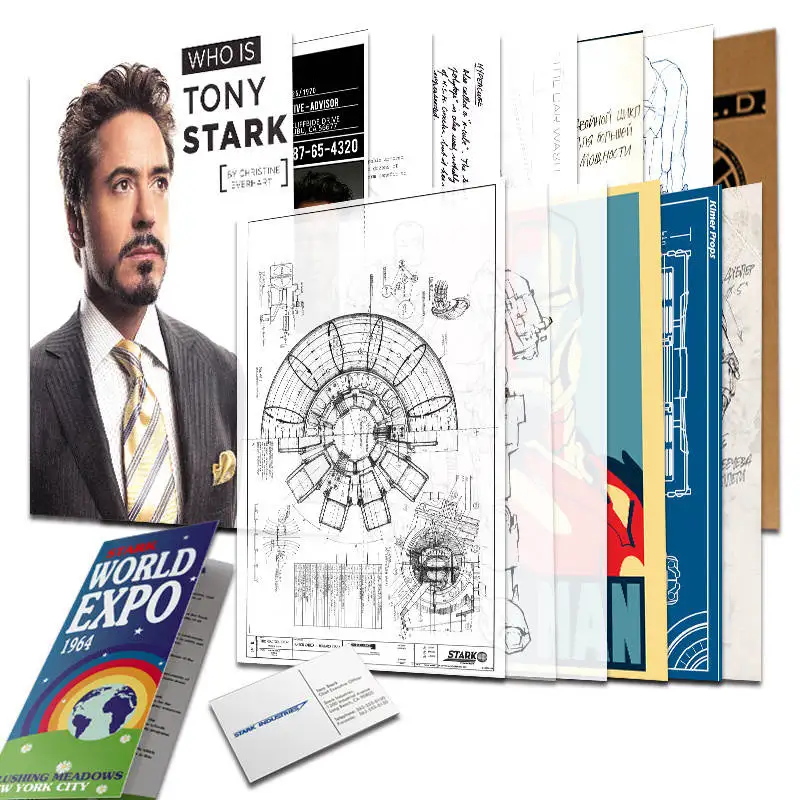 

The Avengers Endgame Thor Cosplay Accessories File Folder Iron Man Tony Stark Captain America Private File Document File