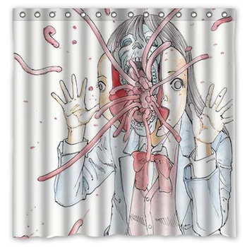 

72"x72" Waterproof Shower Curtain Bathroom Curtain Shintaro Kago Work Eco-Friendly Bath Curtains Welcome Custom