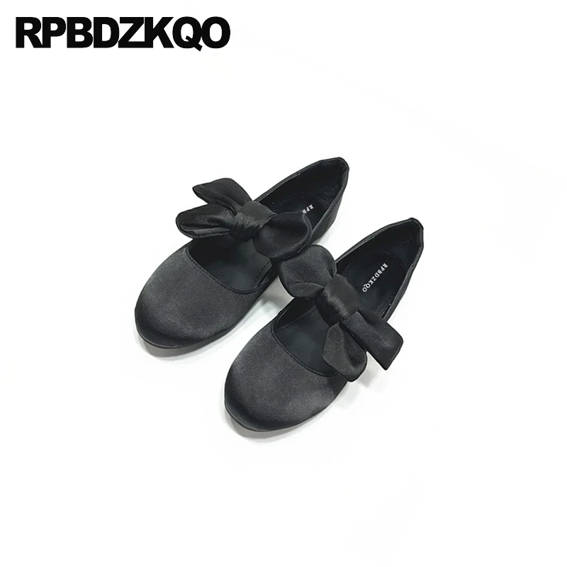 Женская обувь на плоской подошве Милые балетки с бантом и круглым носком