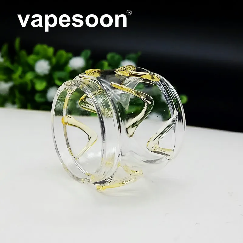 

VapeSoon 4pcs Newest Design Pattern Glass Tube For TFV8 BIG BABY RBA Atomizer Extend Pattern Glass Tube