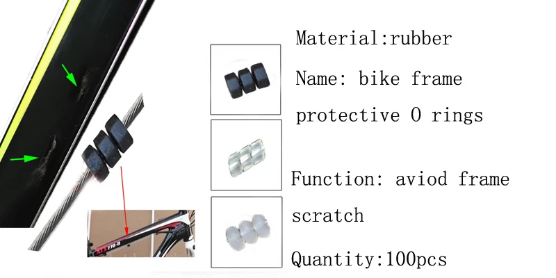 MTB горный велосипед C U S зажим наконечники derailluer переключатель внутренняя линия Регулировка тормоза внешний кабель направляющий дорожный велосипед Внутренний кабель велосипедная часть