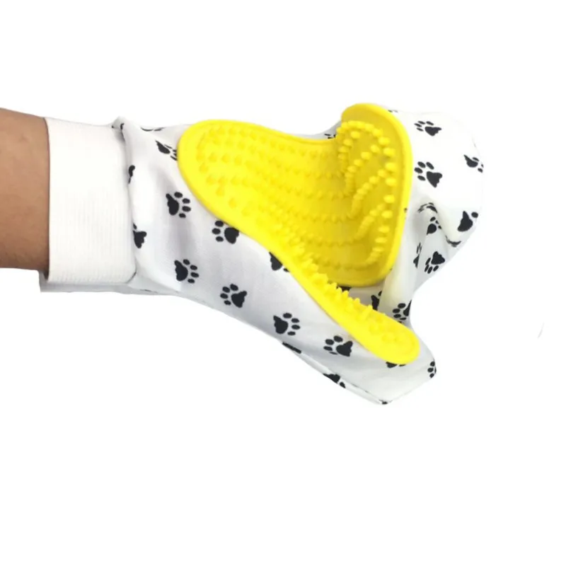 Силиконовая щетка для животных перчатки Deshedding нежный эффективное Уход за лошадьми перчатки "Кошка" Собака банные средства по уходу за животными для домашних животных перчатка