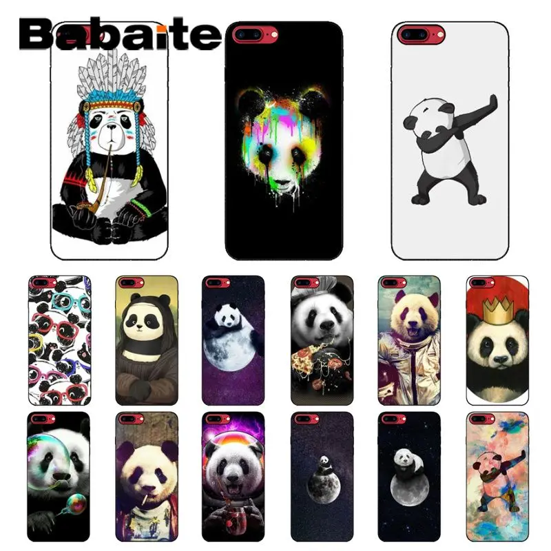 Babaite Panda Dab on the EM Новый чехол для телефона Fundas Apple iPhone 8 7 6 6S Plus X XS MAX 5 5S SE XR Чехлы