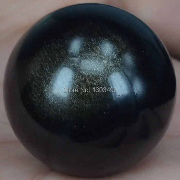 1,") 40 мм натуральный драгоценный камень Золотой обсидиан Сфера хрустальный шар чакра Целебный Камень «reiki» резьба ремесла W/стенд