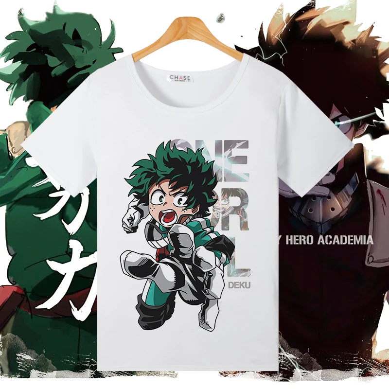 Футболка для косплея «My Hero Academy» izku Midoriya Bakugou Katsuki, летняя футболка для женщин/мужчин, топ-футболка, костюм для косплея на Хэллоуин