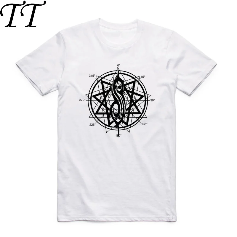 

Asian Size Men Print Punk Rock Band Slipknot Fashion T-shirt O-Neck Short Sleeves Summer Casual Polyester T-shirt HCP4060