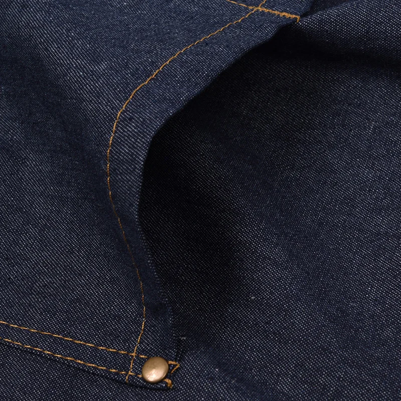 2019 New Aprons Denim Simple Blue Uniform Unisex Adult Jeans Aprons for Woman Men's Male Lady's Kitchen Cooking Pinafores