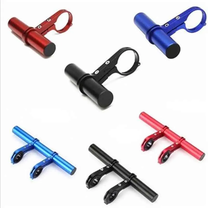 Perfect Bicycle handlebar multi-function extension extension bracket code table lamp flashlight bracket clip bicycle accessories 1