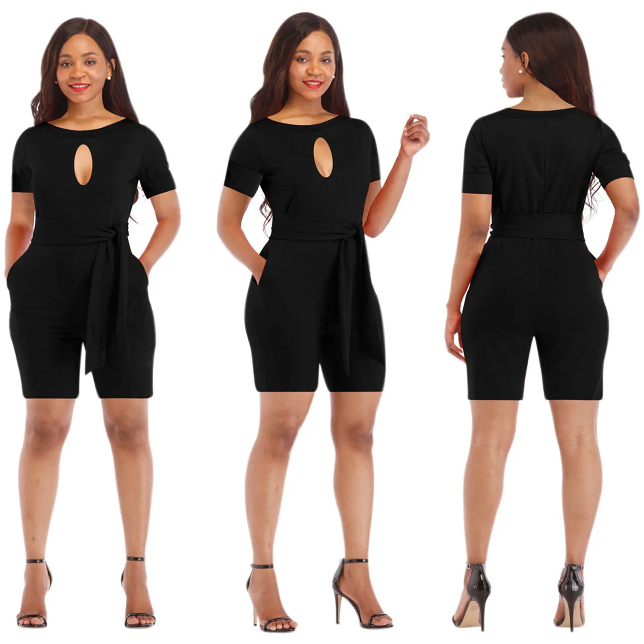 New Women Summer Playsuit Jumpsuit Conjoined Shorts Beach Casual Shoulder Jumpsuit New Women Summer Playsuit Jumpsuit Conjoined Shorts Beach Casual Shoulder Jumpsuit
