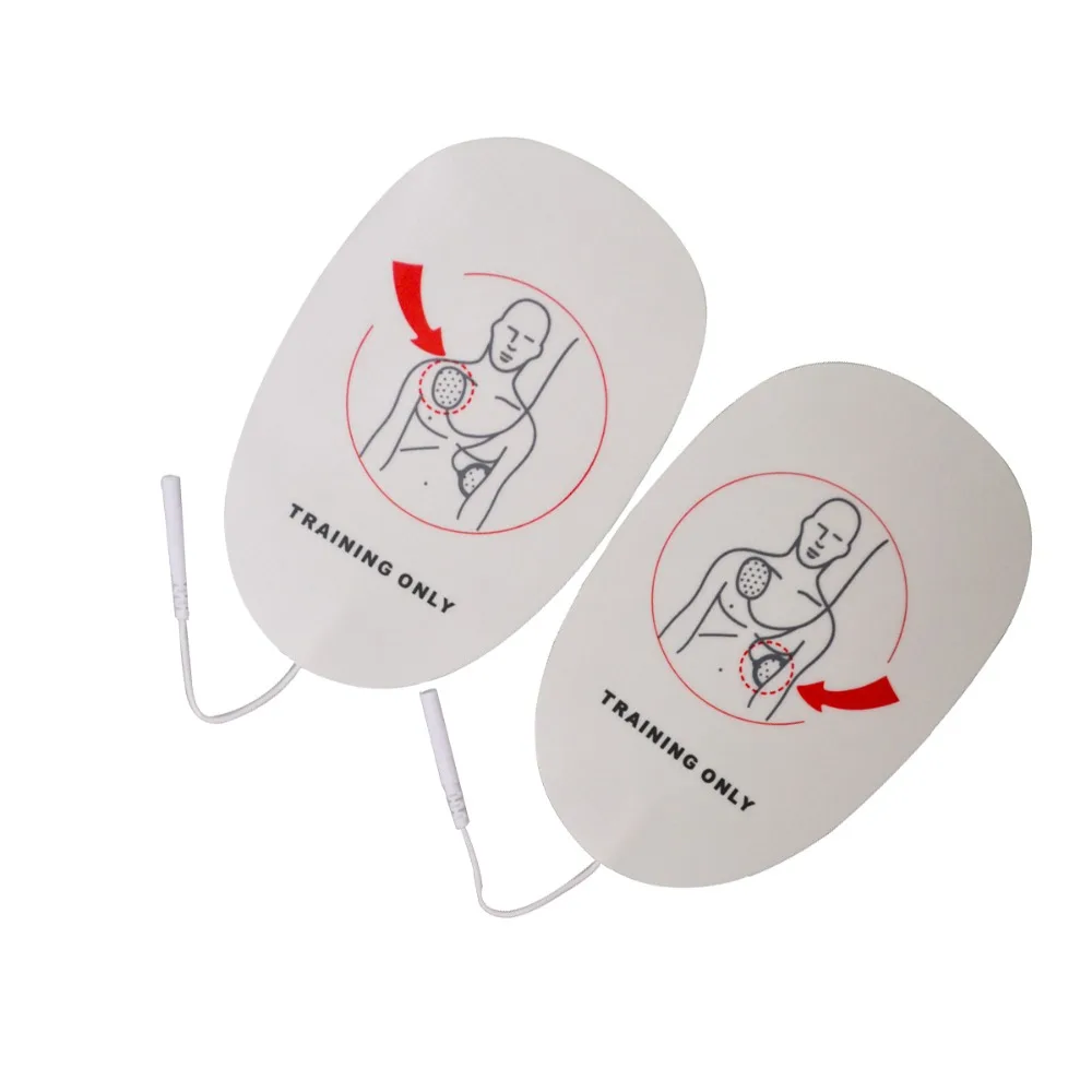 Remendos de Treinamento da Substituição das Almofadas do Elétrodo Usam com Aed Somente para o Uso do Treinamento Pacote Lote Trainer Máquina Autoadesiva 50 - Aed 8 High Quality