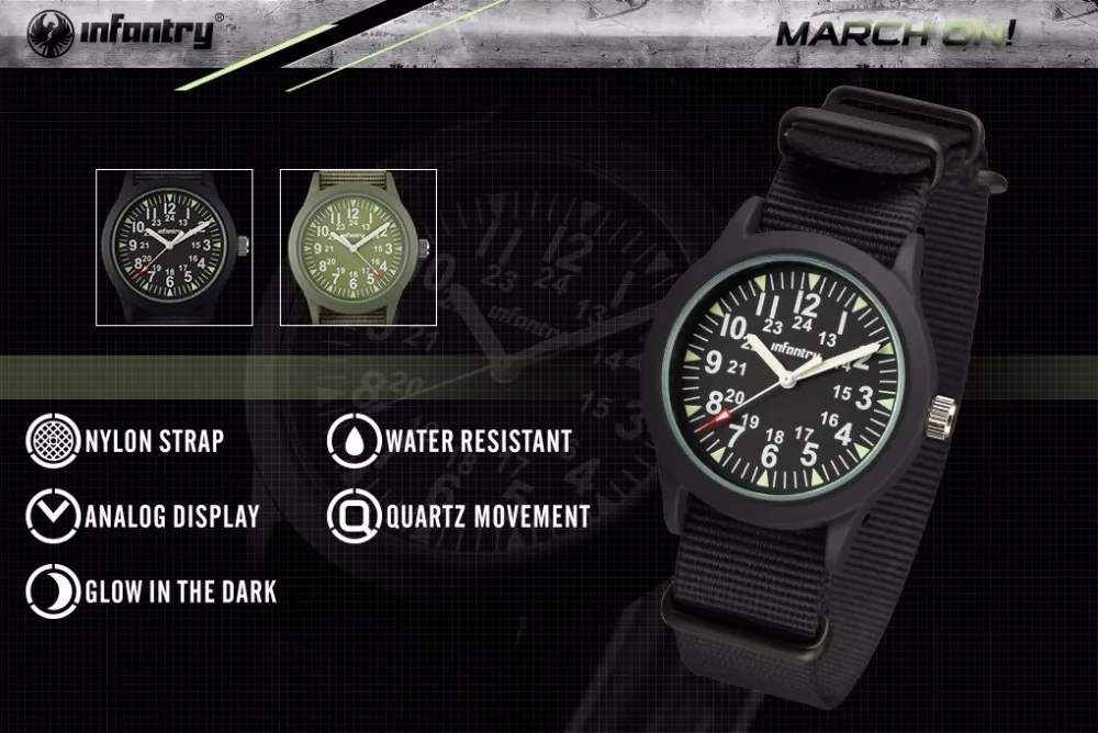 Армейские часы для мужчин, светящиеся в темноте, мужские часы, Топ бренд, Роскошные наручные часы, армейские, спортивные, нейлоновые, с ремешком, мужские часы