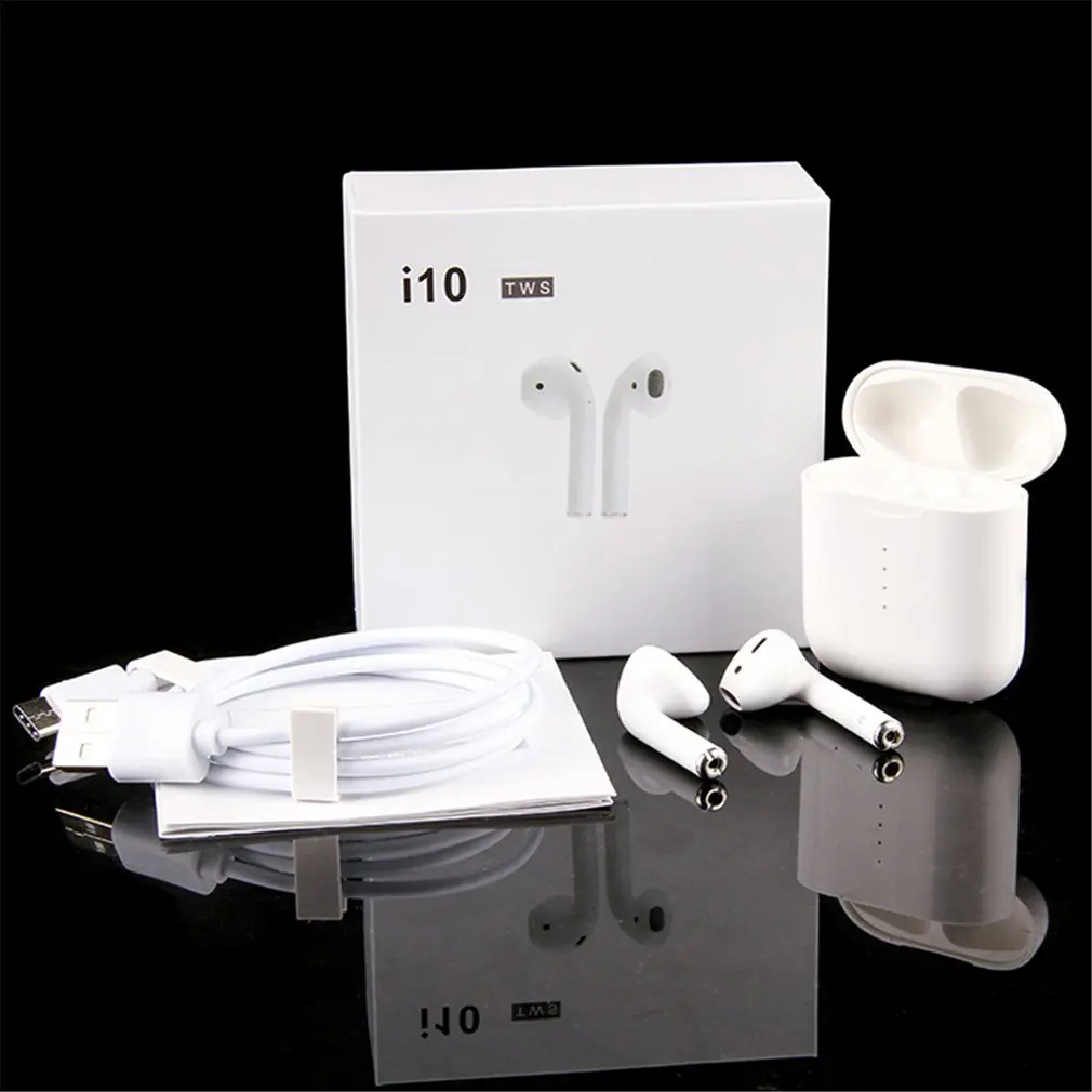 

i10 TWS lk-te8 Bluetooth Earphones Wireless Bluetooth 5.0 Earbuds Touch control for iPhone Xiaomi Mobile Android