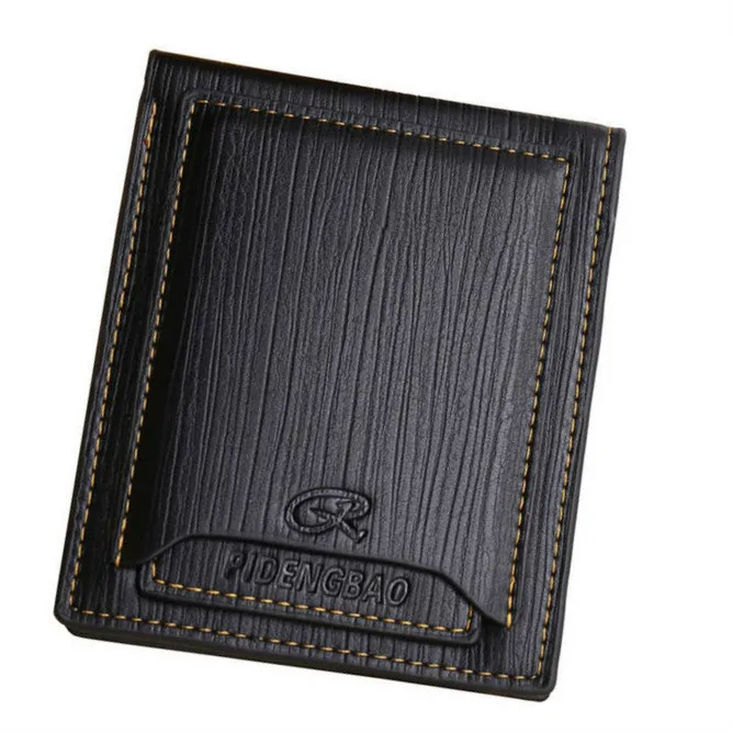 

Fashion Vintage Retro Men Leather Wallets With Removable Card Slots Short Style Money Purses Card Holders Brand Designer