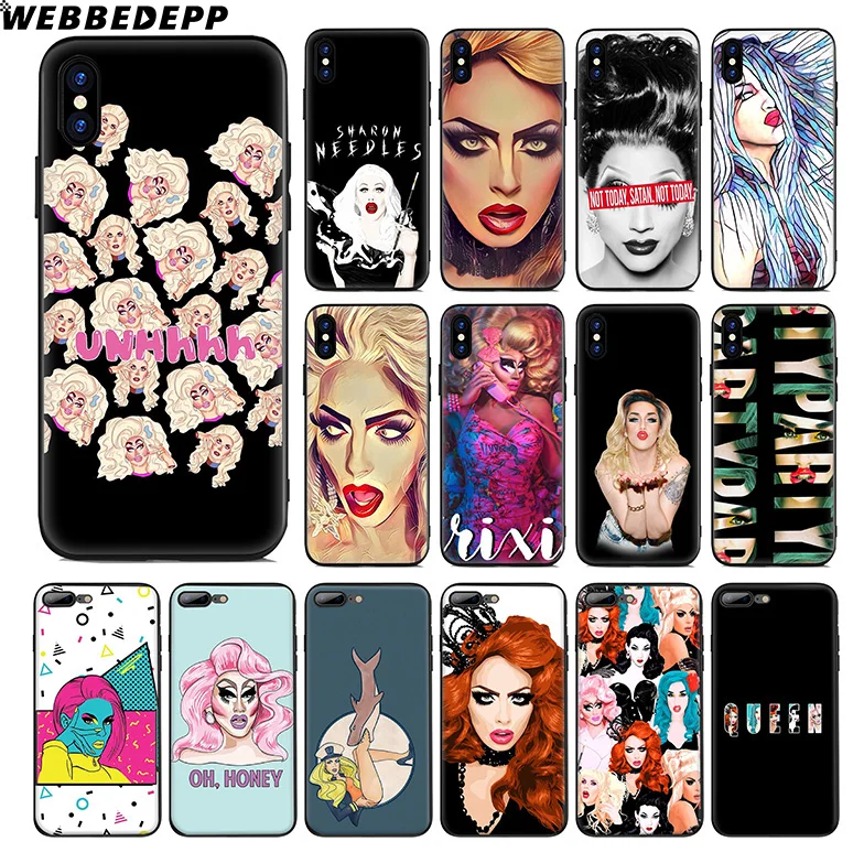 

WEBBEDEPP Alyssa Edwards RuPaul's Drag Soft Silicone Case for Apple iPhone Xr Xs Max X or 10 8 7 6 6S Plus 5 5S SE Phone Case