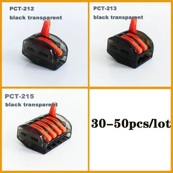

PCT-212 transparent new type fast wire Connection Universal Compact plug wiring power wire Connector push-in Terminal Block