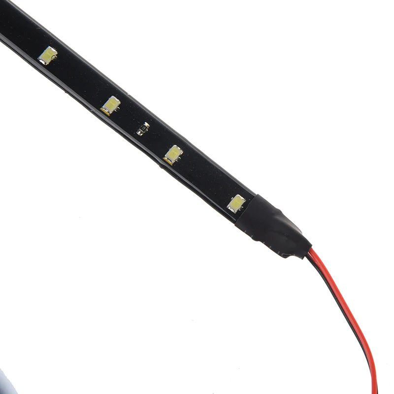 Белый водонепроницаемый 30 см 12 В 15 SMD светодиодный гибкий автомобильный гриль