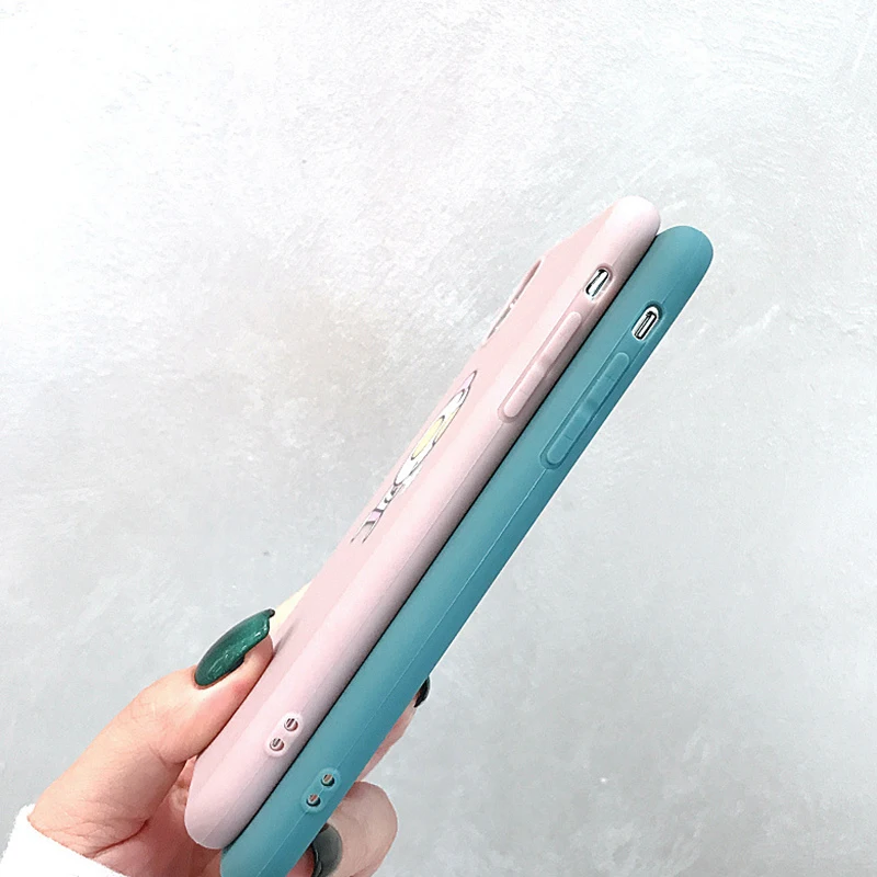Чехол для Телефона iphone 7 чехол X 6 8 Plus Xs Max XR милый мультяшный Мягкий из ТПУ задняя