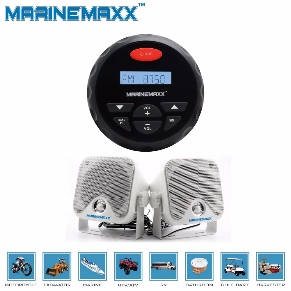 4.5" Waterproof Marine Gauge Radio FM AM Audio Bluetooth Stereo +3.5