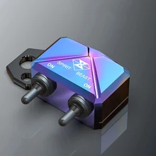 Алюминиевый литой Переключатель Блок управления мотоцикл двойной проблесковый переключатель прожектор 0,5 Вт