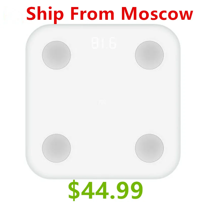 

Xiaomi Mi Smart Body Fat Scale 2 XMTZC02HM Mifit APP Body Composition Monitor With LED Display Hidden And Big Feet Pad